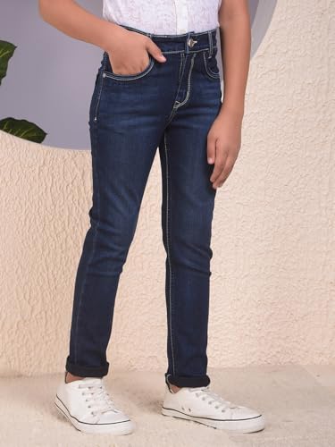 Crimsoune Club Boy's Navy Blue Jeans (5-6Y)
