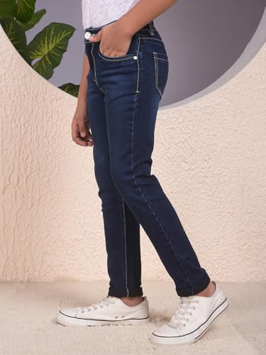 Crimsoune Club Boy's Navy Blue Jeans (5-6Y)