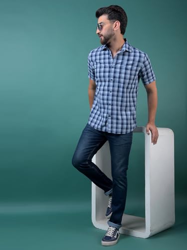 Crimsoune Club Men's Versatile Blue Denim Jeans