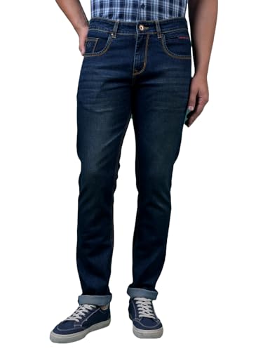 Crimsoune Club Men's Versatile Blue Denim Jeans