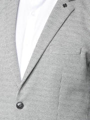 Crimsoune Club Men's Grey Notched Lapel Modal Single-Breasted Blazer (M)