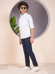 Crimsoune Club Boy's Blue 100% Cotton Jeans (5-6Y)