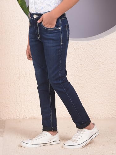 Crimsoune Club Boy's Blue 100% Cotton Jeans (5-6Y)