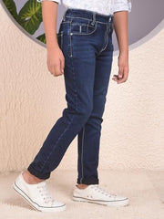 Crimsoune Club Boy's Blue 100% Cotton Jeans (5-6Y)