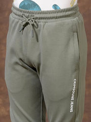 Crimsoune Club Boy's Olive Green Active Comfort Trackpants (5-6Y)