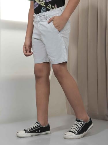 Crimsoune Club Boy's Ash Grey Urban Shorts (5-6Y)
