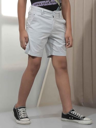 Crimsoune Club Boy's Ash Grey Urban Shorts (5-6Y)