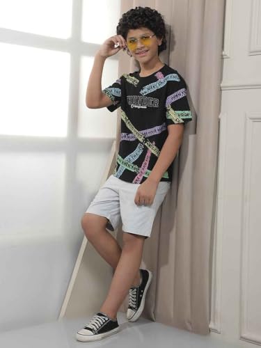 Crimsoune Club Boy's Ash Grey Urban Shorts (5-6Y)