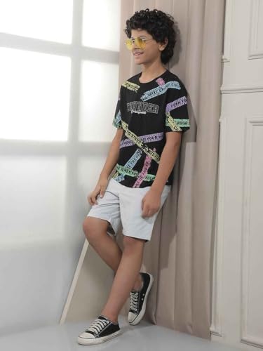 Crimsoune Club Boy's Ash Grey Urban Shorts (5-6Y)