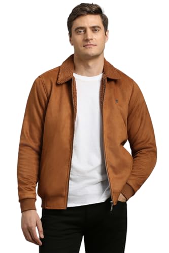 Louis Philippe Men's A-Line Coat (LRJKNBOFG05309_Brown