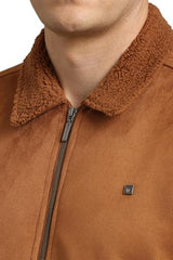 Louis Philippe Men's A-Line Coat (LRJKNBOFG05309_Brown