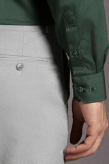 Louis Philippe Men's Classic Fit Shirt (LPSFMCLP324812_Green