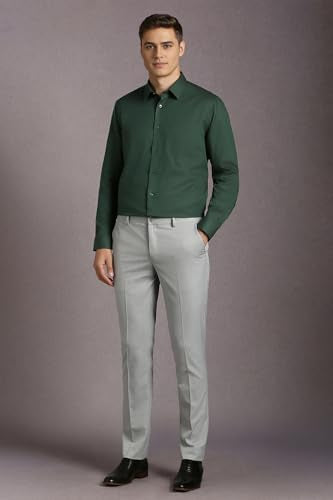 Louis Philippe Men's Classic Fit Shirt (LPSFMCLP324812_Green