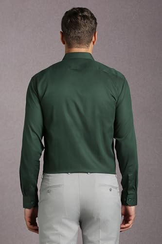 Louis Philippe Men's Classic Fit Shirt (LPSFMCLP324812_Green