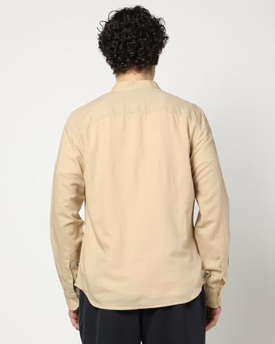 GAP Men's Band Collar Full Sleeve Shirt