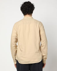 GAP Men's Band Collar Full Sleeve Shirt