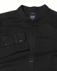 GAP Men's Band Collar Full Sleeve Shirt