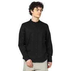 GAP Men's Band Collar Full Sleeve Shirt
