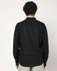 GAP Men's Band Collar Full Sleeve Shirt