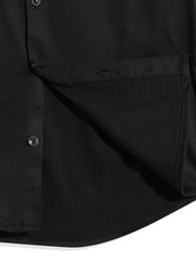 CHARCHIT Boys Regular Fit Plain Full Sleeve Shirt Black