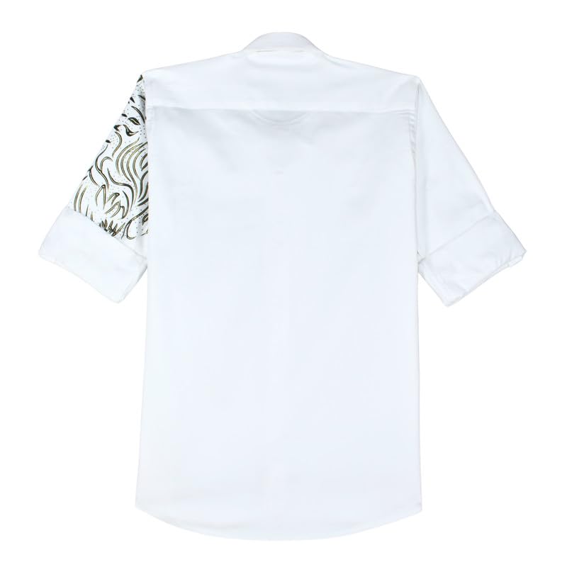 CHARCHIT Boys Regular Fit Plain Full Sleeve Shirt White