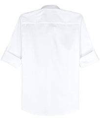 CHARCHIT Embroidered Cotton Shirt | Regular Fit Full Sleeve Shirt for Boys | White