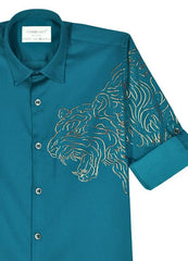 CHARCHIT Boys Regular Fit Plain Full Sleeve Shirt