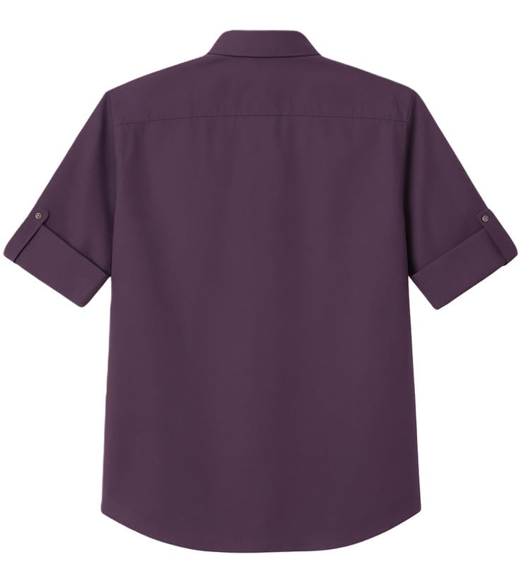 CHARCHIT Boys Full Sleeves Embellished Solid Shirt Maroon