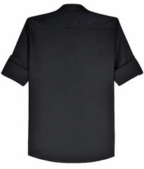 CHARCHIT Boys Full Sleeves Embellished Solid Shirt Black