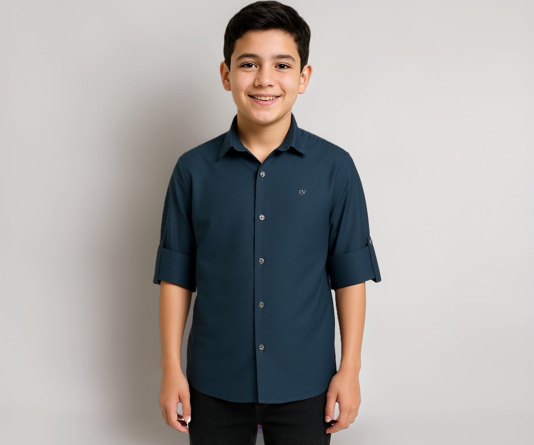 CHARCHIT Boys Full Sleeves Solid Shirt