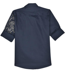 CHARCHIT Boys Regular Fit Plain Full Sleeve Shirt DarkNavy