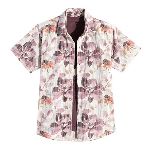Boy wearing a cream cotton blend half-sleeve printed shirt and T-shirt by Charchit, showcasing casual kids' clothing.