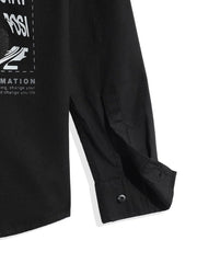 CAVIO Boys Cotton Regular fit Plain Full Sleeves Casual Shirt Black