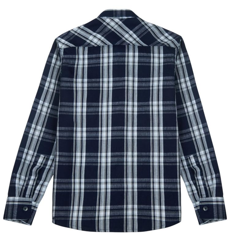 CAVIO Boys Cotton Regular fit Checkered Full Sleeves Casual Shirt Grey