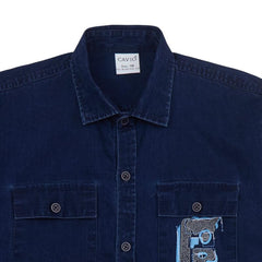 CHARCHIT Boys Plain Full Sleeves Casual Shirt & t-Shirt Navy