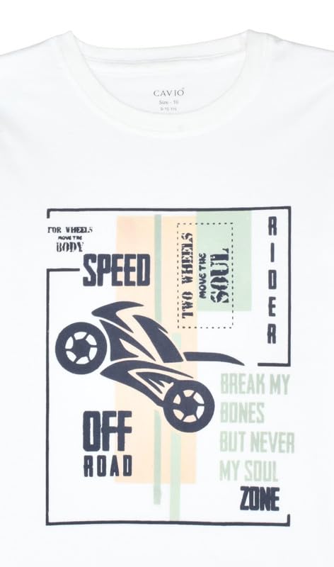 CAVIO Boys Cotton Full Sleeve Checks Shirt with Regular Fit T-Shirt LightGreen