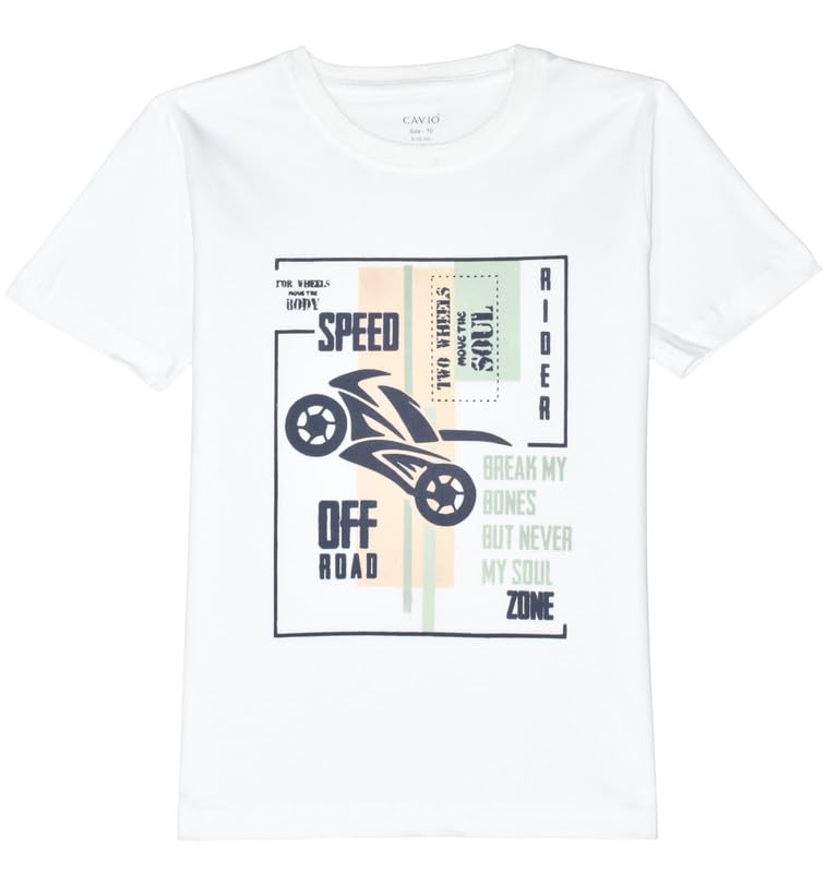 CAVIO Boys Cotton Full Sleeve Checks Shirt with Regular Fit T-Shirt LightGreen