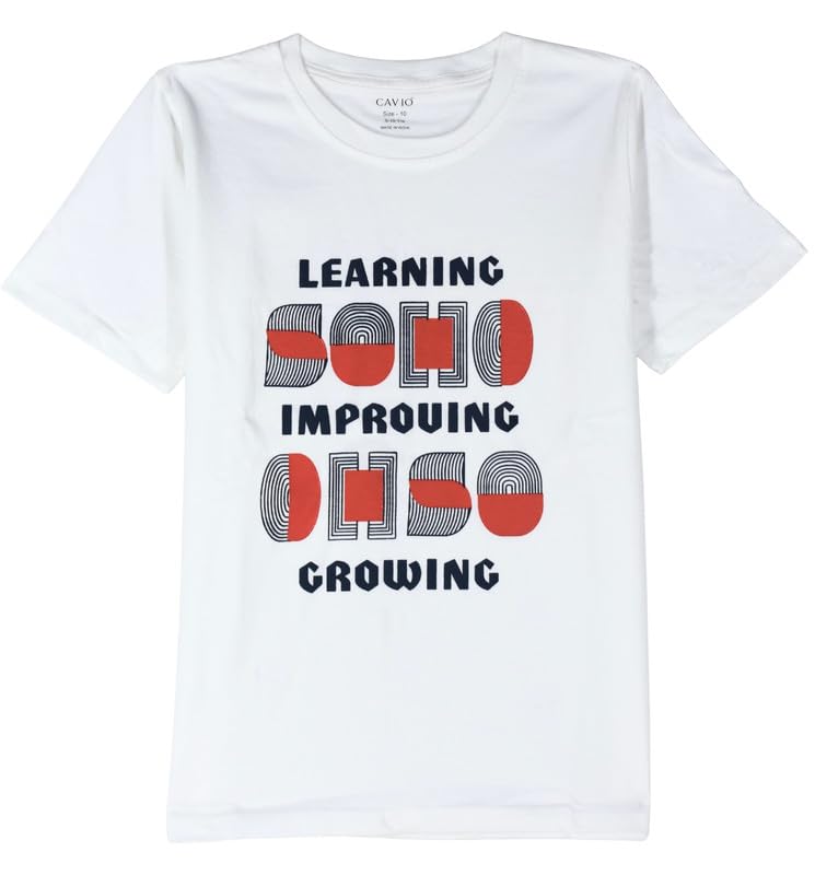 CAVIO Boys Cotton Regular Fit Full Sleeve Checks Shirt and T-Shirt Red