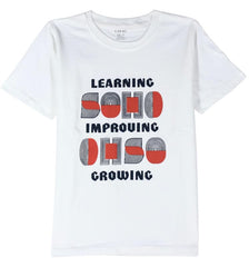 CAVIO Boys Cotton Regular Fit Full Sleeve Checks Shirt and T-Shirt Red