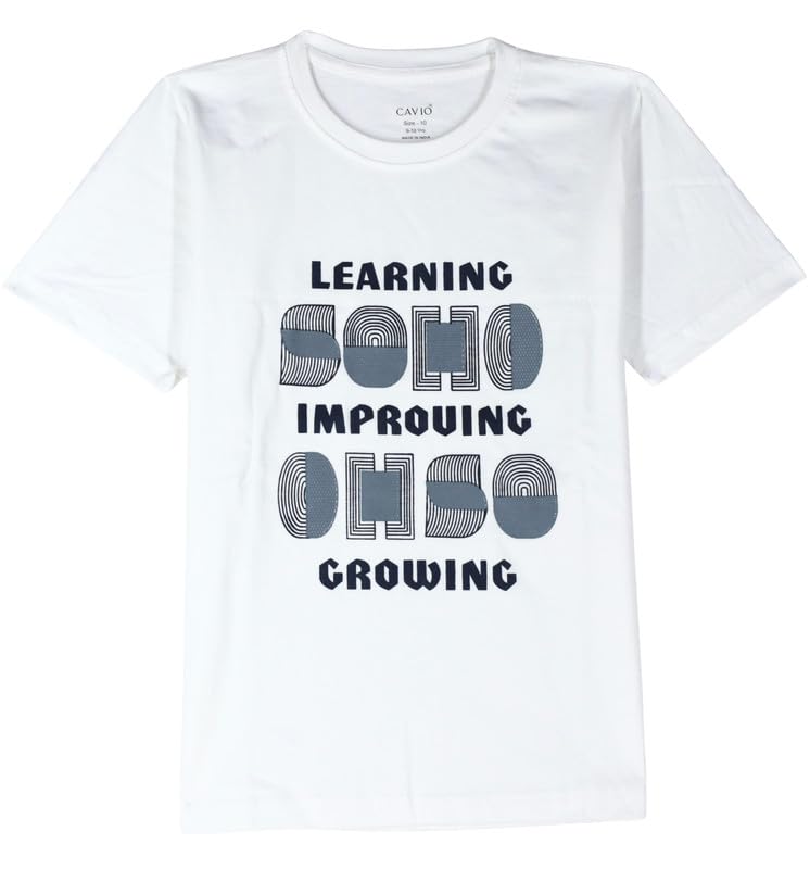 CAVIO Boys Cotton Regular Fit Full Sleeve Checks Shirt and T-Shirt Navy