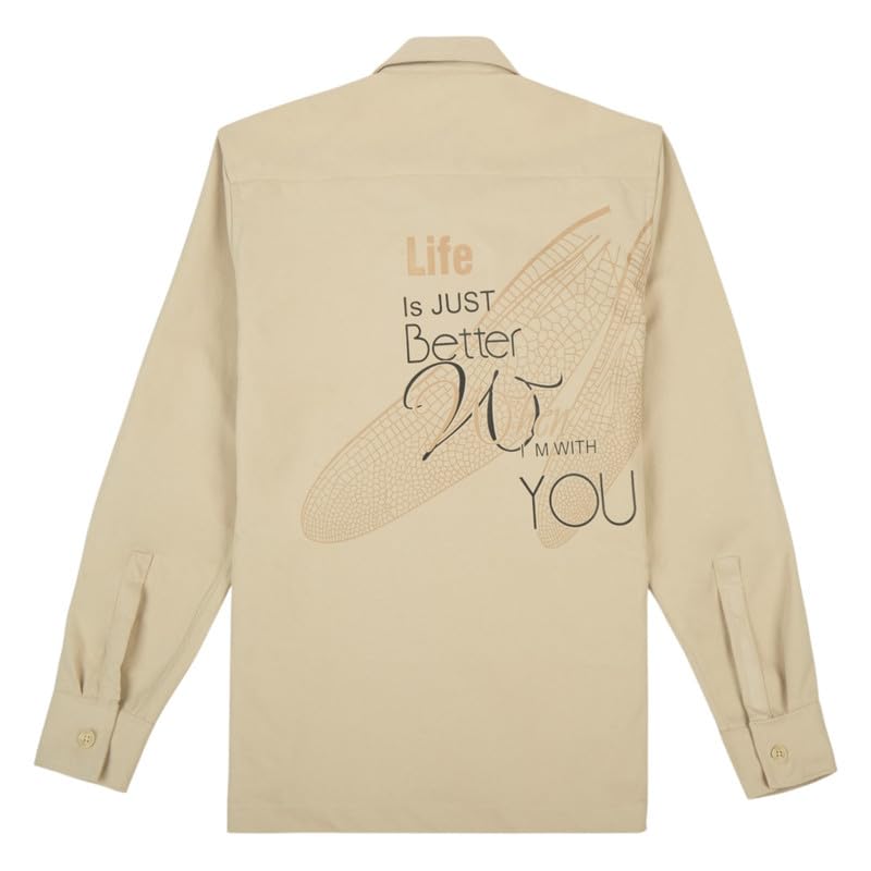 CAVIO Boys Printed Full Sleeve Jacket with Regular Fit T-Shirt Cream