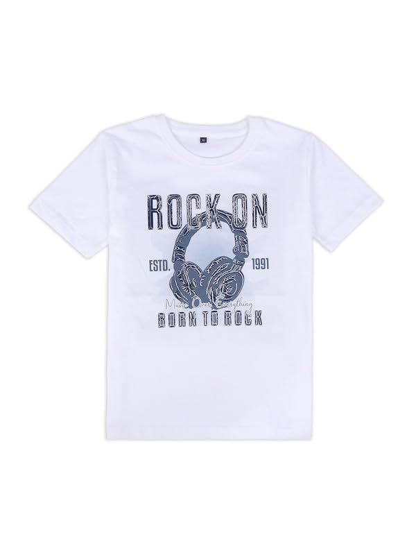 CAVIO Boys Cotton Printed Full Sleeves Shirt with Regular Fit T-Shirt