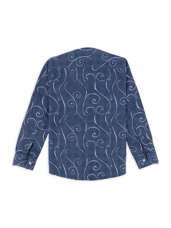 CAVIO Boys Cotton Printed Full Sleeves Shirt with Regular Fit T-Shirt