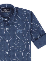 CAVIO Boys Cotton Printed Full Sleeves Shirt with Regular Fit T-Shirt