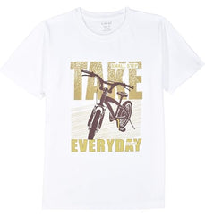 Boys Full Sleeves Graphic Printed Shirt and T-Shirt Gold