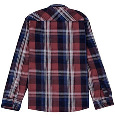 Boys Full Sleeves Checked Shirt and T-Shirt Red