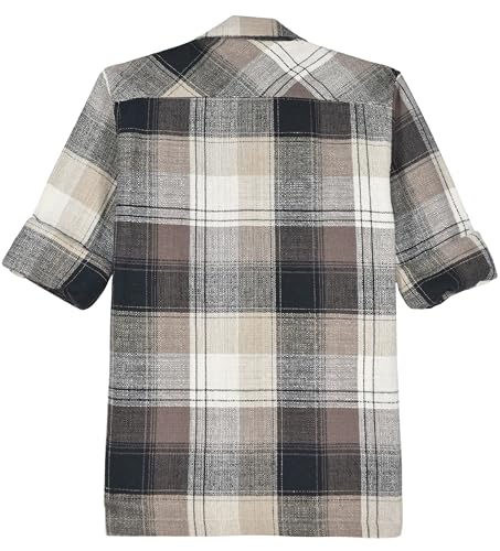 Boys Full Sleeves Checked Shirt and T-Shirt White