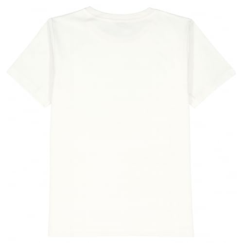 Boys Full Sleeves Geometric Printed Shirt and T-Shirt Cream