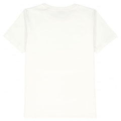 Boys Full Sleeves Geometric Printed Shirt and T-Shirt Cream