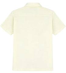 CAVIO Boys Half Sleeves Printed Shirt Cream